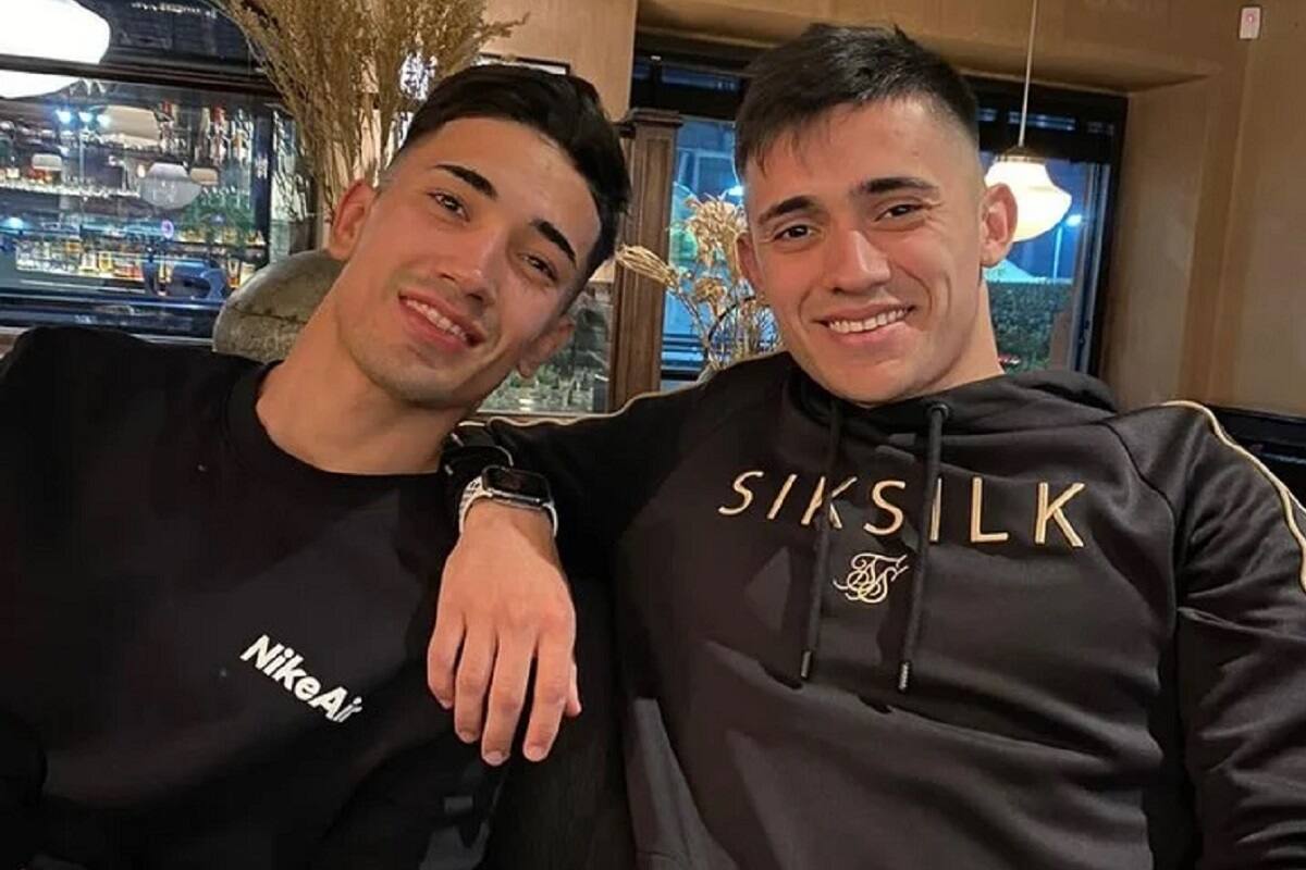 Santiago Solari junto a su hermano Pablo.