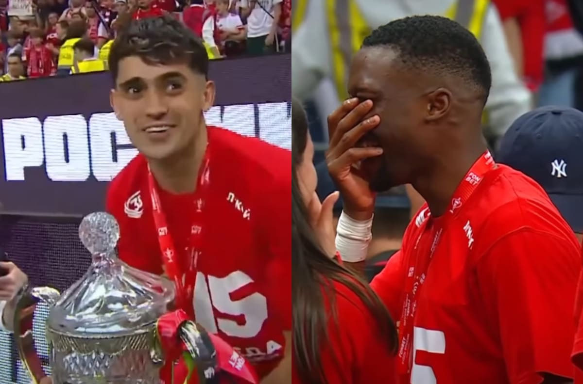 VIDEO | El blooper del año: Pablo Solari fue campeón en Rusia, quiso levantar la copa y la rompió