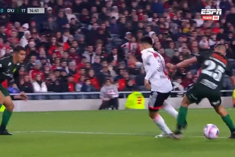 brilló en el partido de River Plate y Defensa y Justicia.