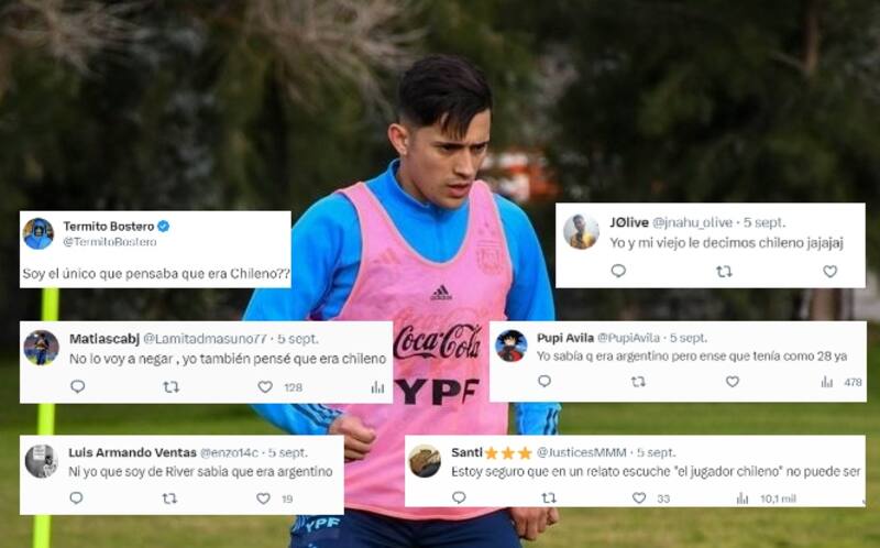 Los comentarios que dejó la foto de Pablo Solari con la camiseta de la Selección Argentina