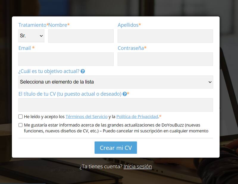 Página de inicio de DoYouBuzz.