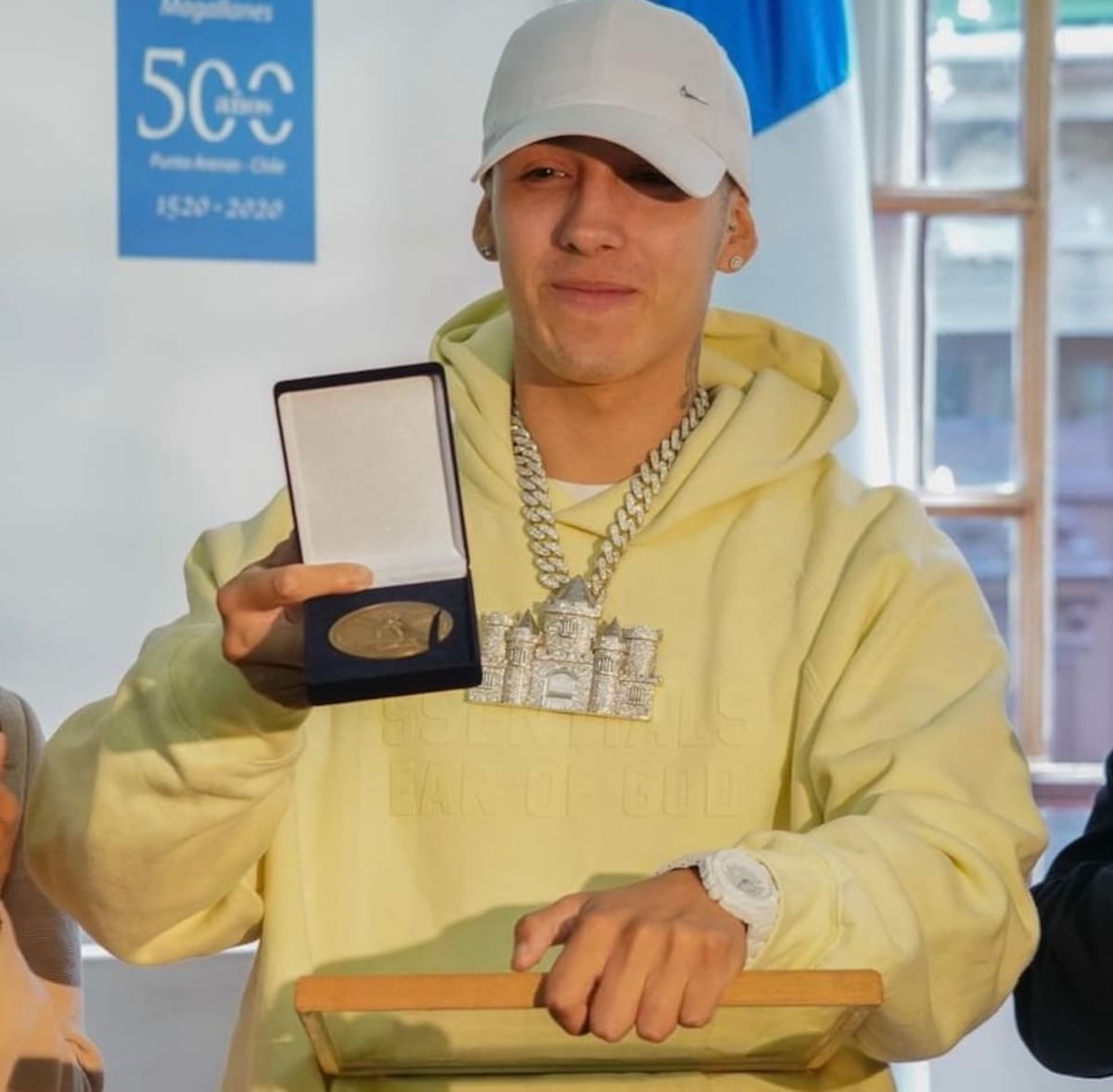 Pailita y el reconocimiento que recibió.
