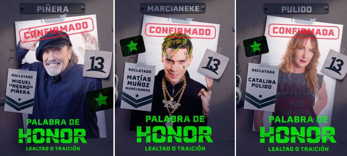 "Palabra de Honor" ya tiene 3 confirmados. Créditos: Canal 13