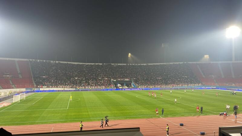 copó la Tribuna Andes del Estadio Nacional ante el DIM.