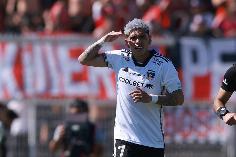 El jugador de Colo Colo, Carlos Palacios.