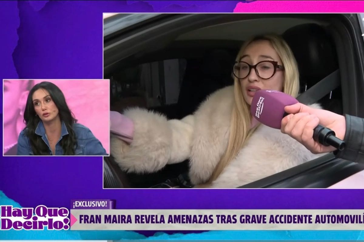 Habla sobre situación del accidente de Fran Maira.
Foto: captura @canal13