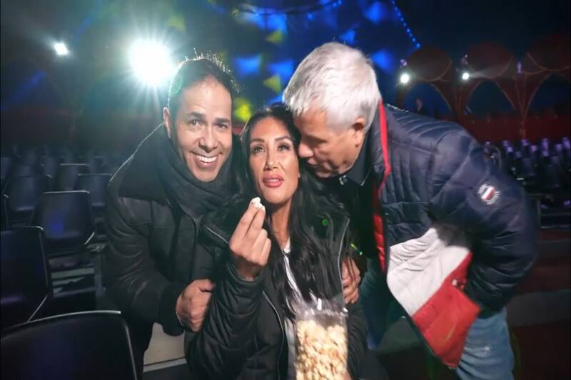 Pamela Díaz en el circo de Pastelito