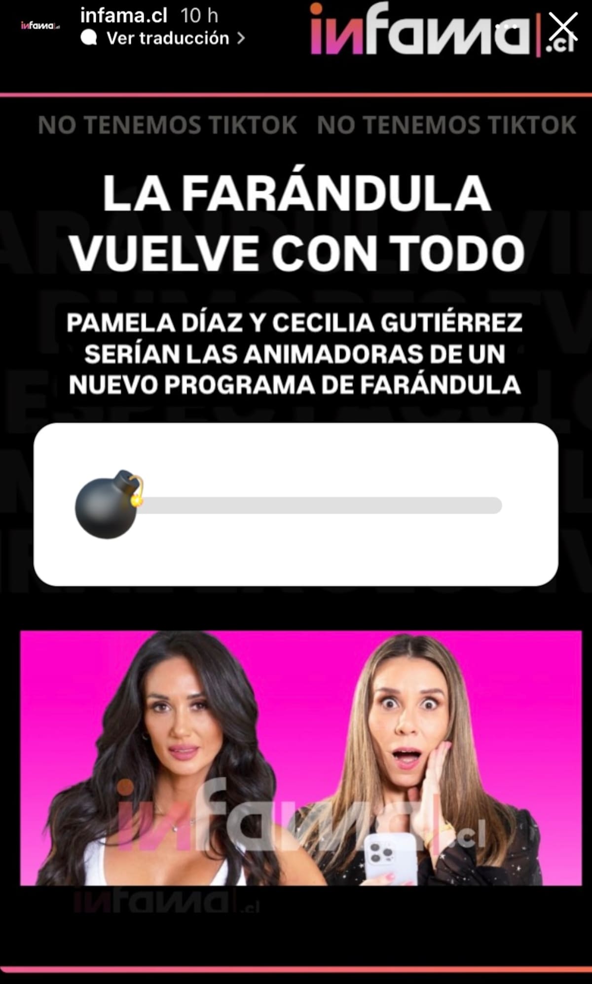 Pamela Díaz y Cecilia Gutiérrez animaría. nuevo programa en Canal 13.