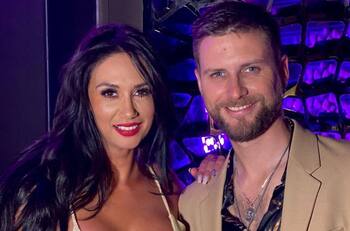 Pamela Díaz se mostró muy enamorada junto a Jean Philippe Cretton