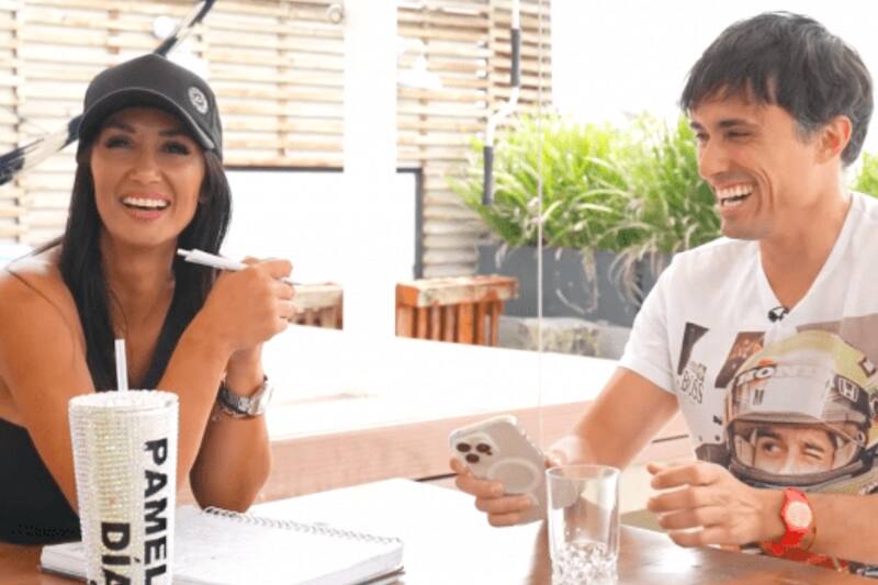 Pamela Díaz y Roberto Cox en "Sin Editar". Créditos: Instagram