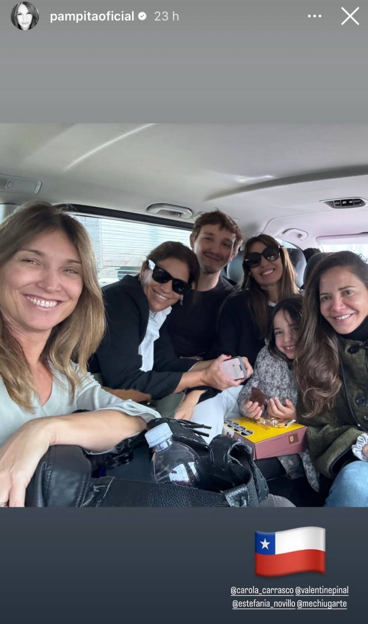 Pampita en Chile.