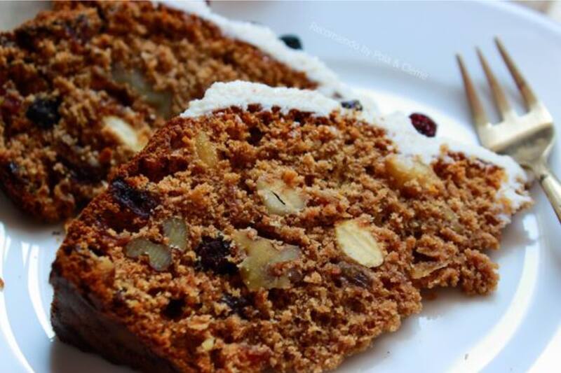 Aprende a cocinar este rio queque navideño con frutos secos.