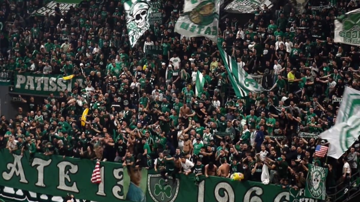 VIDEO | Ya lo quisiera la NBA: hinchas de Panathinaikos y un ambientazo en el clásico ante Olympiakos