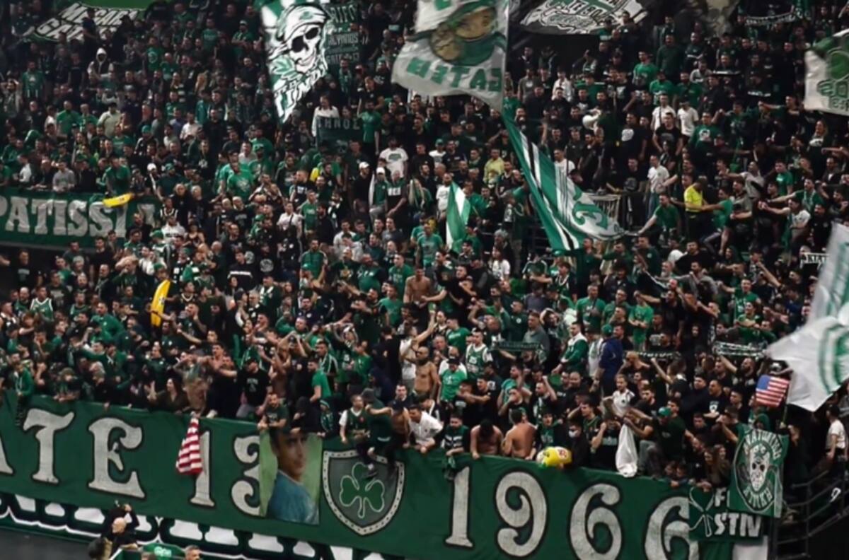 VIDEO | Ya lo quisiera la NBA: hinchas de Panathinaikos y un ambientazo en el clásico ante Olympiakos