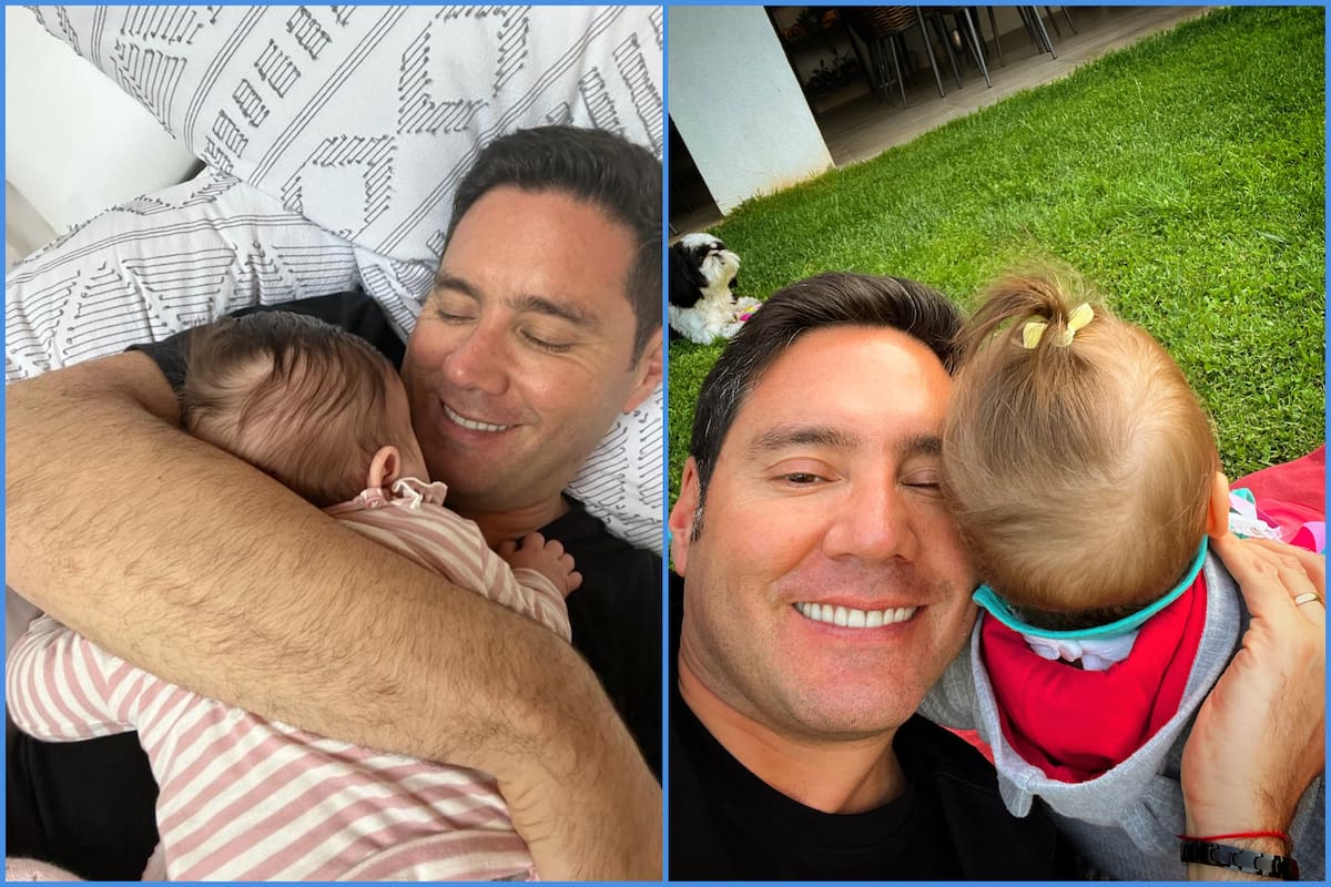 Junto a sus hijos. Foto: Instagram @panchosaavedr.