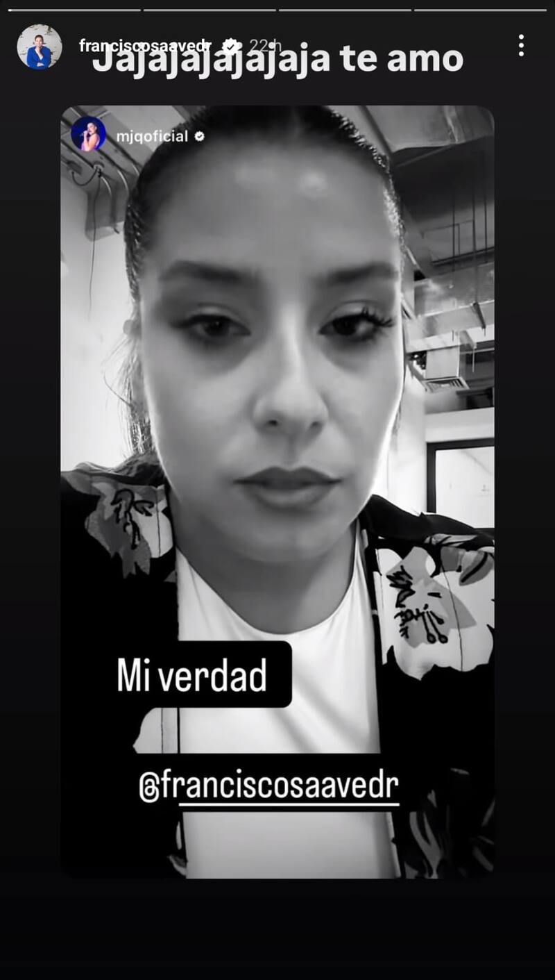 comparte divertida situación con María José Quintanilla.