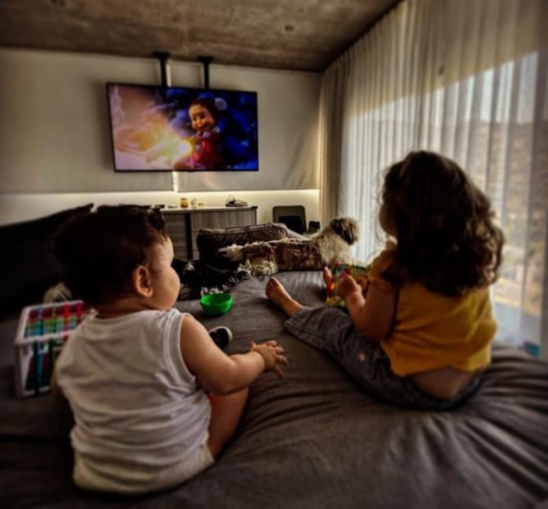 Panchos Saavedra compartió una foto de sus retoños. Créditos: Instagram