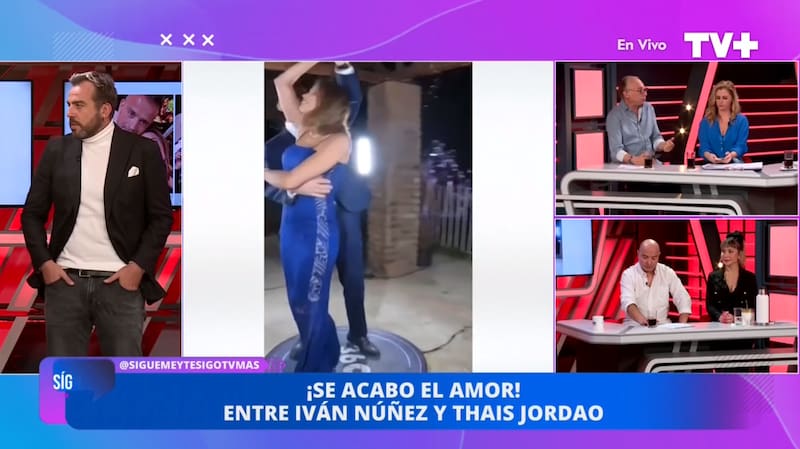 Mauricio Israel confirmó el quiebre amoroso entre Iván Núñez y Thais Jordão en "Sígueme y te Sigo".