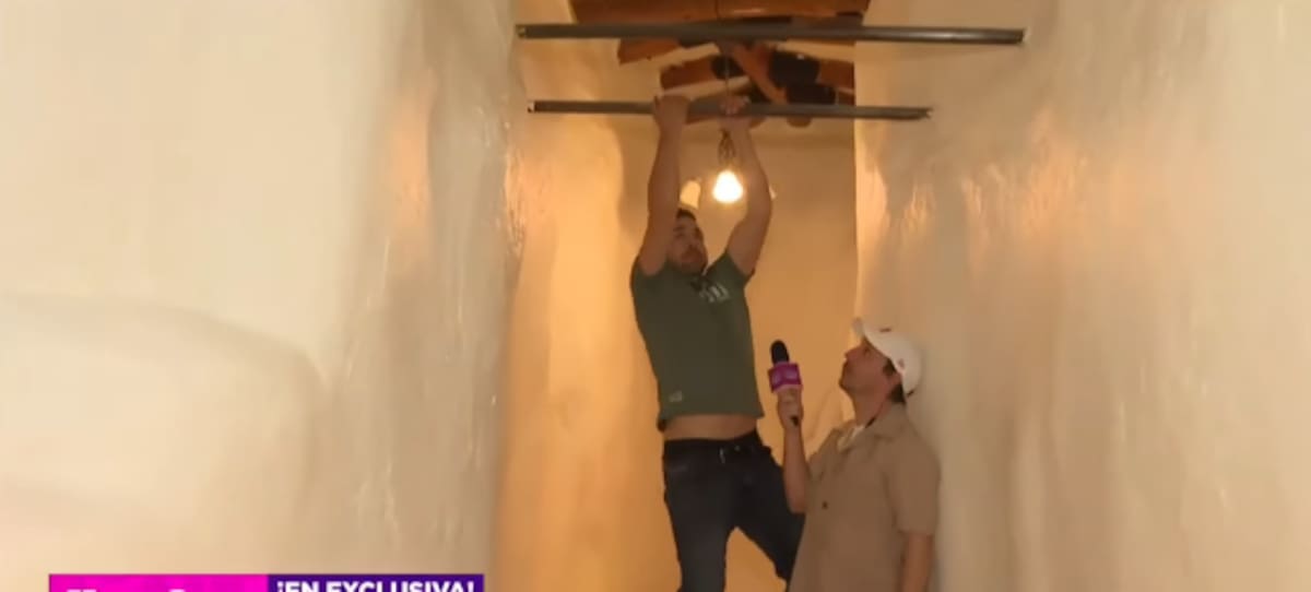 Pangal Andrade mostró la parte de su casa donde realiza ejercicio.
