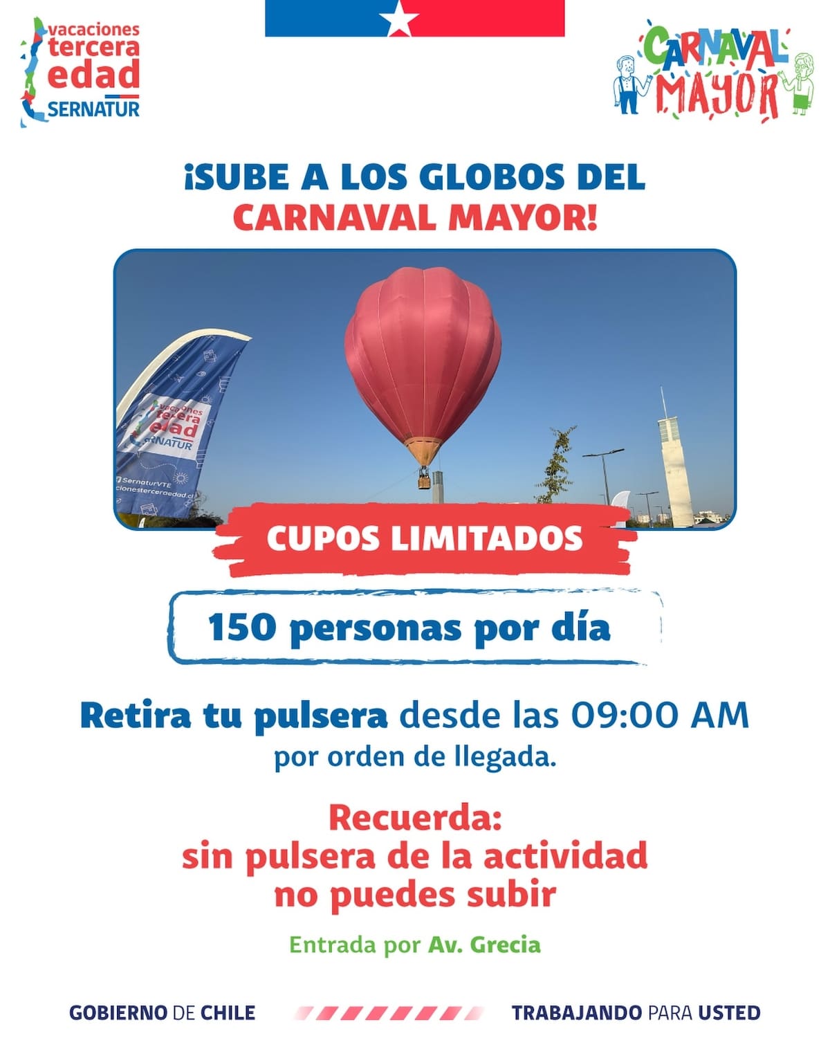 Esta actividad con globos aerostáticos se llevará a cabo en la comuna de Ñuñoa desde las 09:00 horas. Foto: sernatur.cl