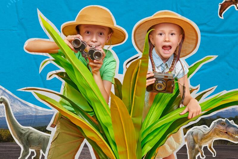 Habrá además figuras de dinosaurios para tocar y sacarse fotos.