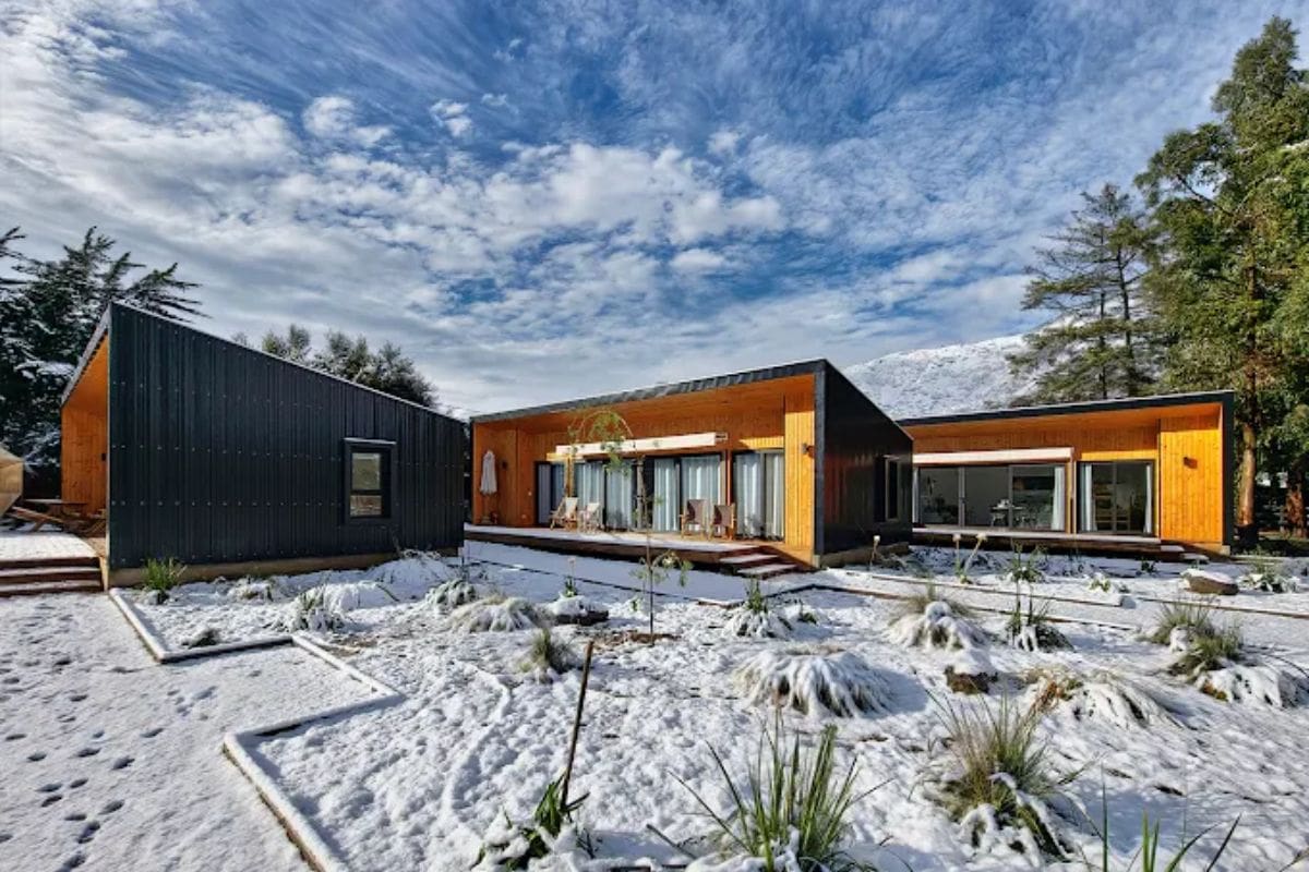 Rústica Lodge y la magia del invierno en los paisajes naturales del Cajón del Maipo.