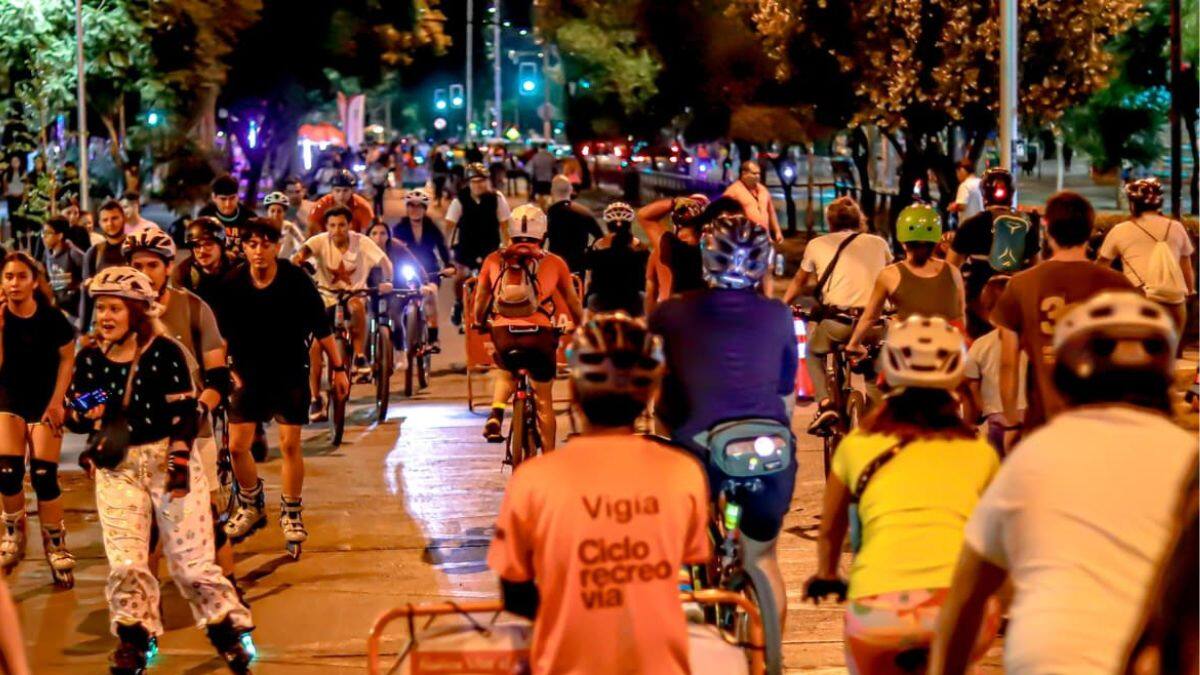 CicloRecreoVía Nocturna en Santiago: Fecha, horario y recorrido del imperdible evento familiar
