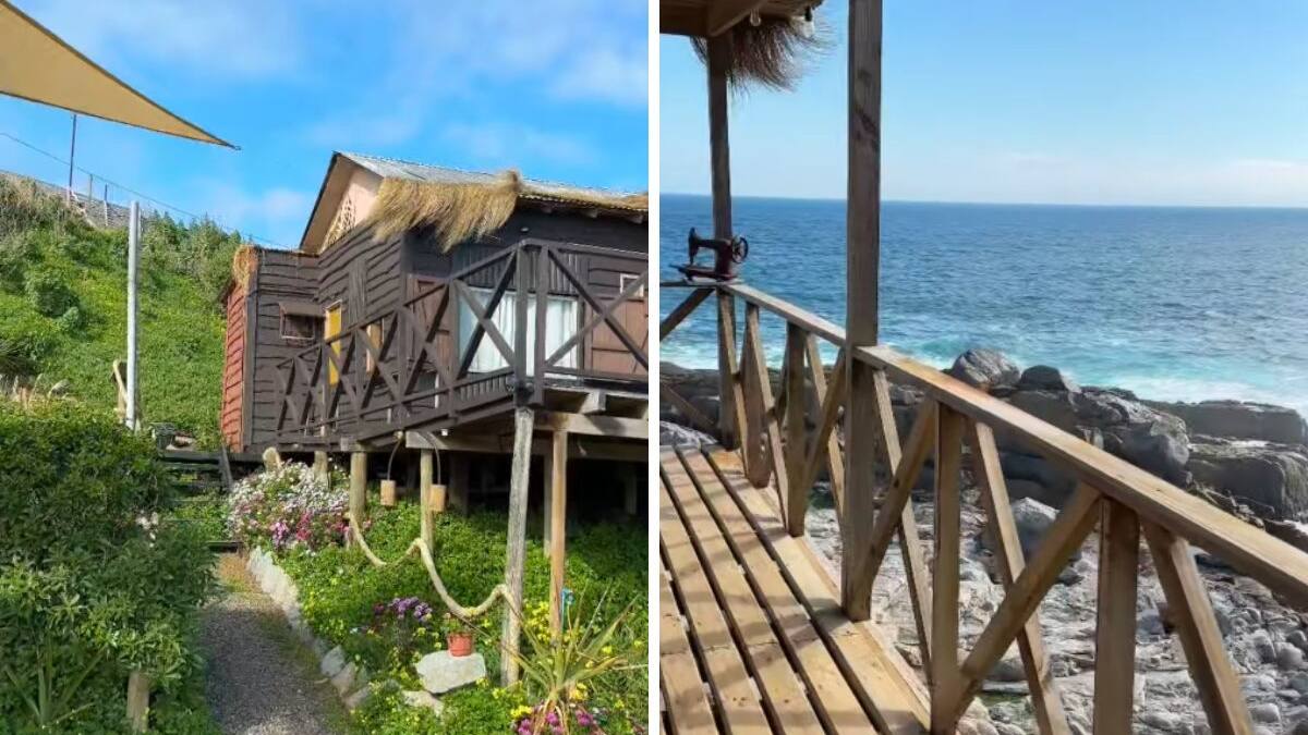 Estas cabañas con vista al mar quedan a dos horas de Santiago: Son perfectas para descansar y disfrutar en familia