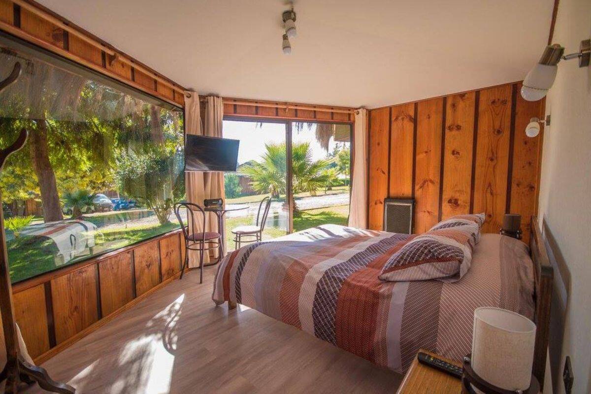 Estas cabañas están ubicadas a una hora de Santiago.
Créditos: Pao Pao Lodge.