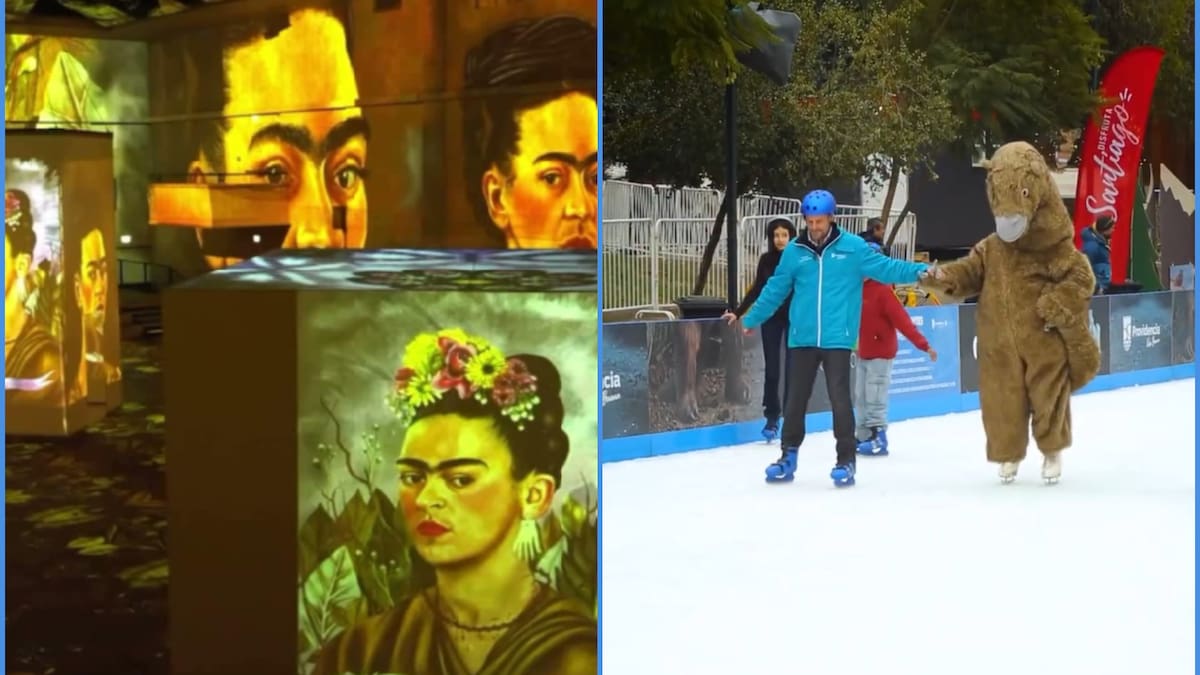 Regresa la pista de hielo al Parque Bustamante y la expo inmersiva de Frida Kahlo se toma Santiago: precios y fechas