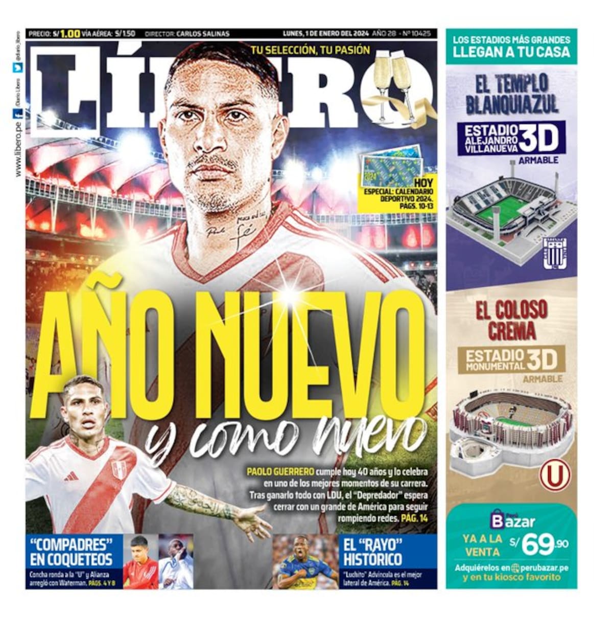 fue la portada de Líbero y se refiere a su futuro.