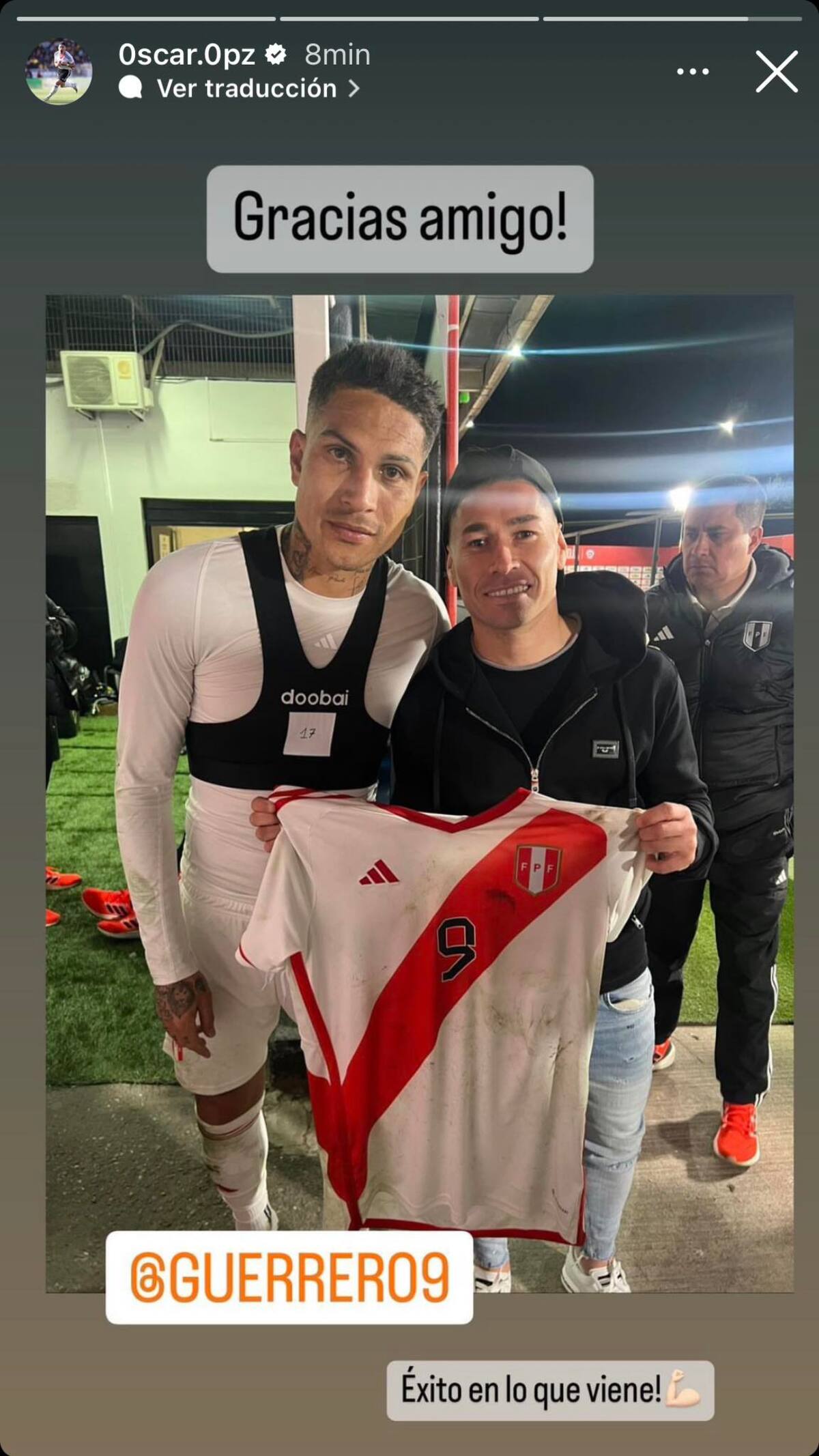 Captura historia de Instagram de Óscar Opazo (@0scar.0pz).