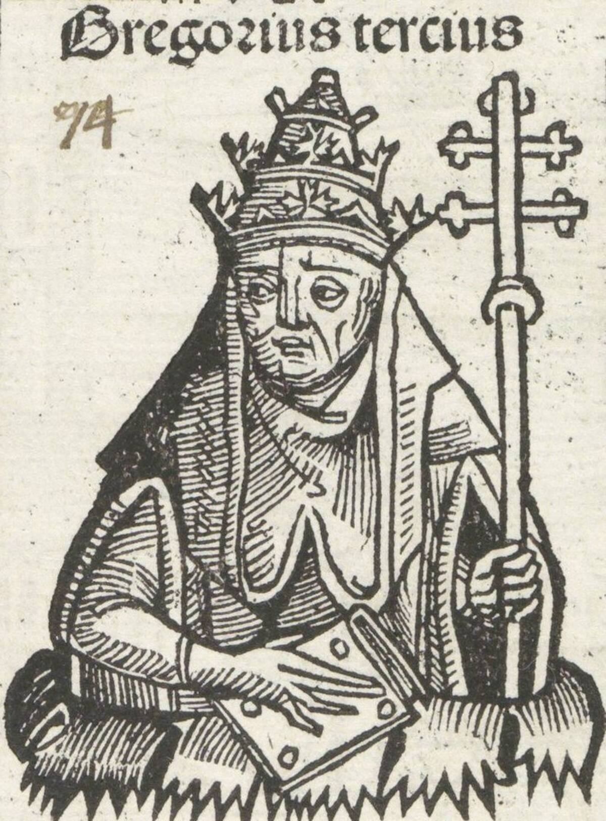 Gregorius tercius - Liber Chronicarum | Foto: Wikipedia.