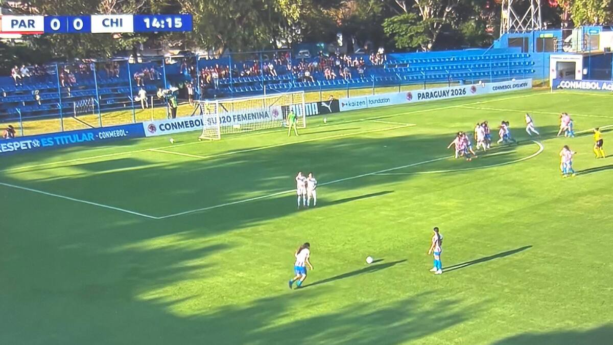 VIDEO | Con este golazo de tiro libre Paraguay abrió la cuenta sobre Chile en el Sudamericano Femenino Sub 20