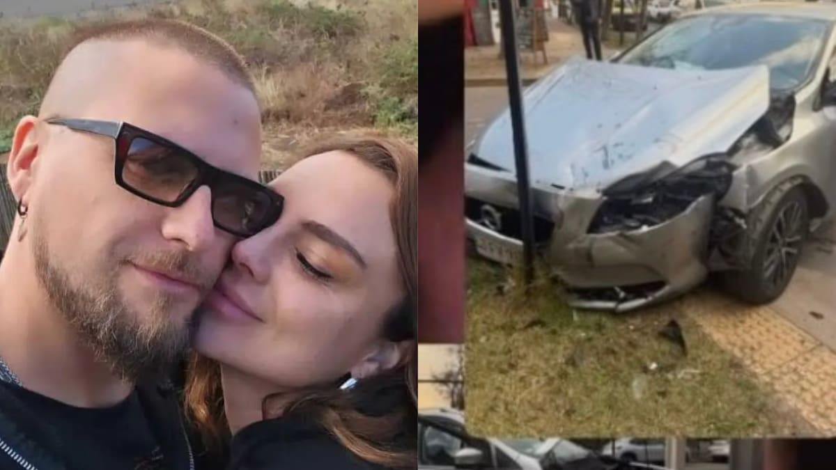 “Pérdida total”: pareja de Jean Philippe Cretton sufrió violento choque y mostró el estado en que quedó su auto