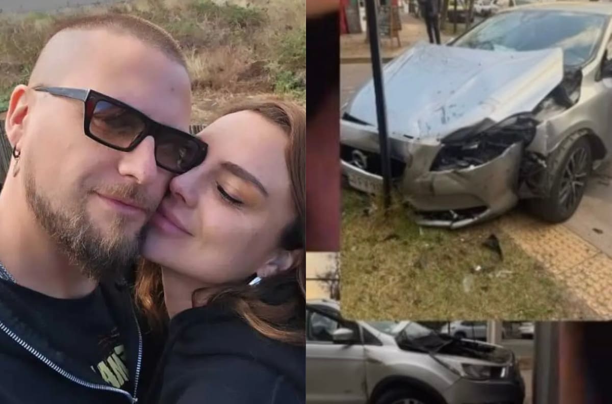 “Pérdida total”: pareja de Jean Philippe Cretton sufrió violento choque y mostró el estado en que quedó su auto