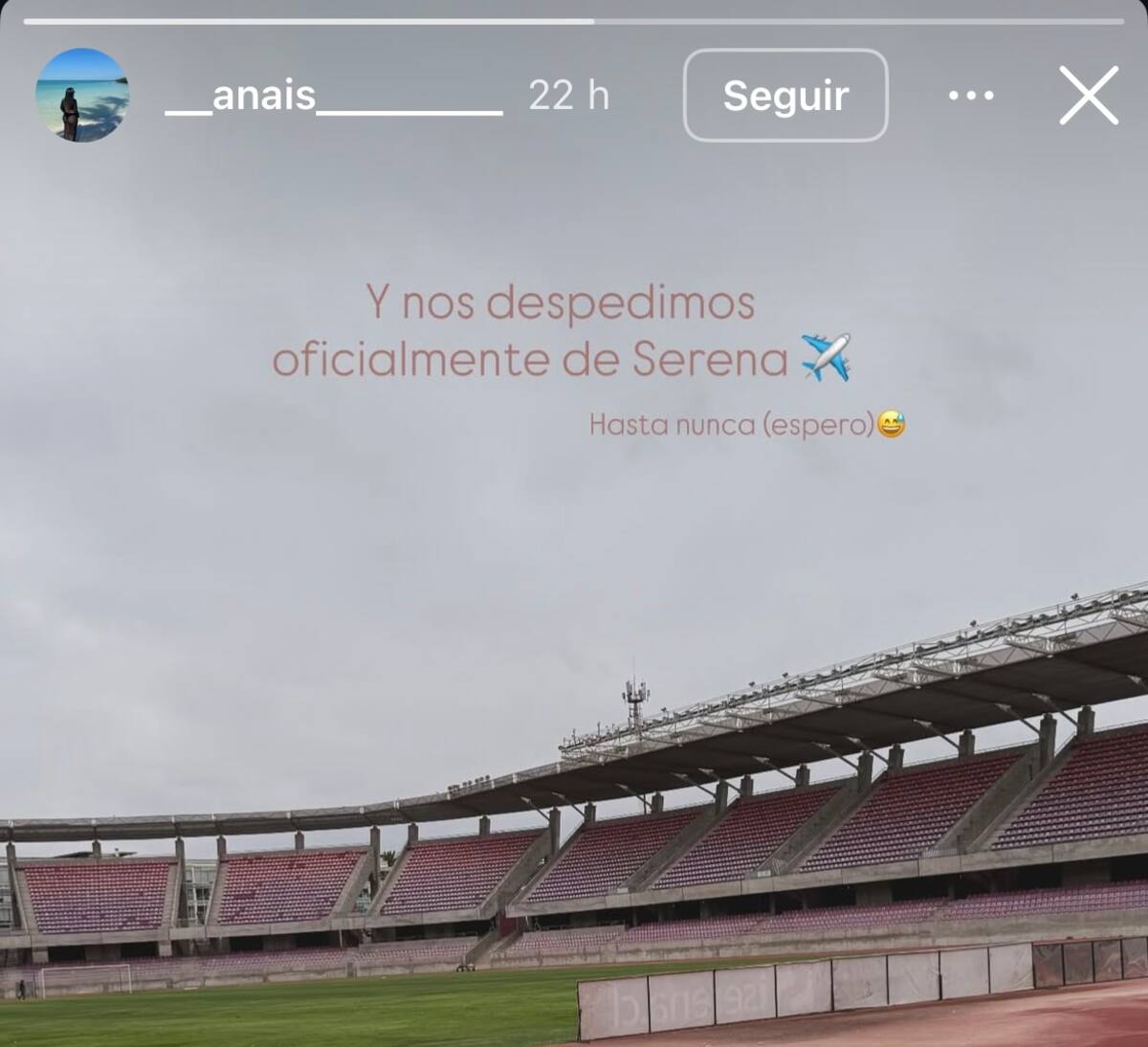 Anais subió esta storie a su cuenta de Instagram. Foto: Captura