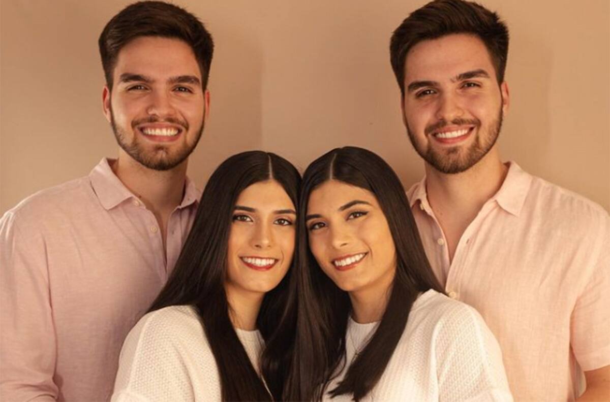 FOTOS | Parejas de gemelos idénticos son virales en redes: los dos hermanos se casarán con las dos hermanas