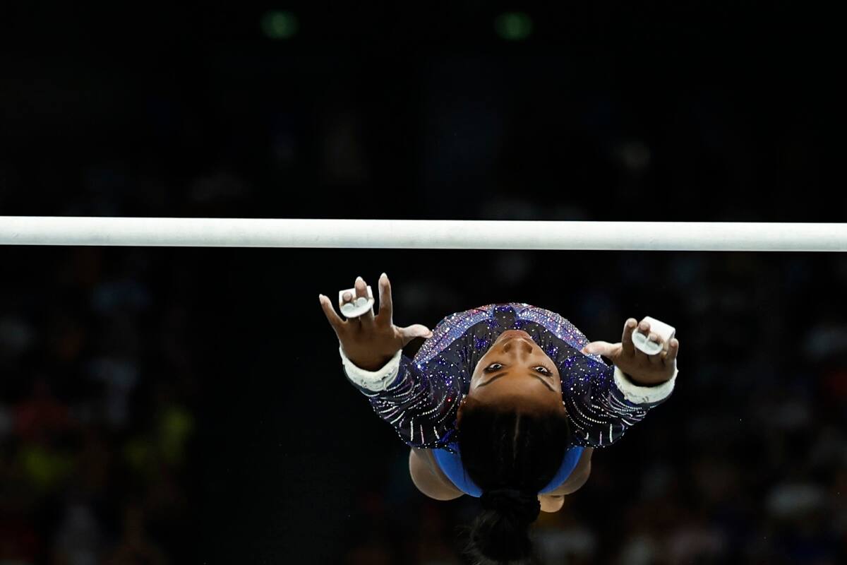 Simone Biles en los Juegos Olímpicos. Foto: EFE.