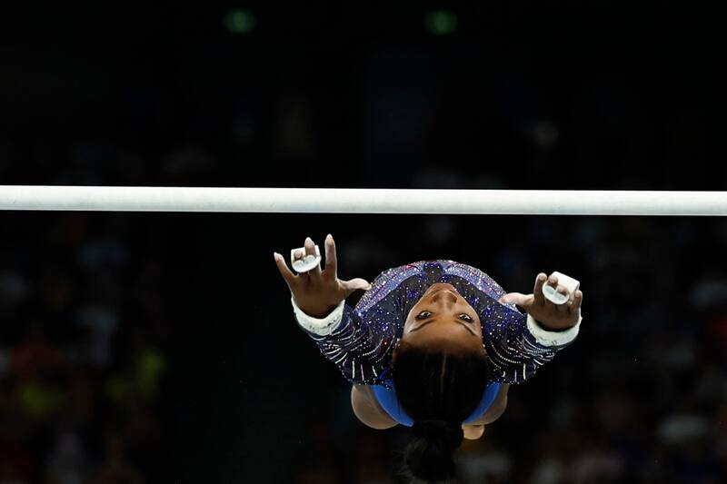 Simone Biles en los Juegos Olímpicos. Foto: EFE.