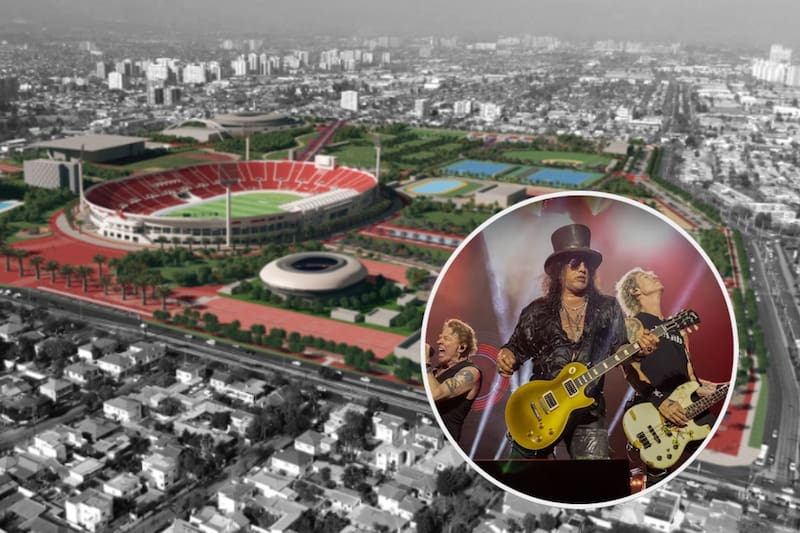 será el recinto para Guns N' Roses en Chile.