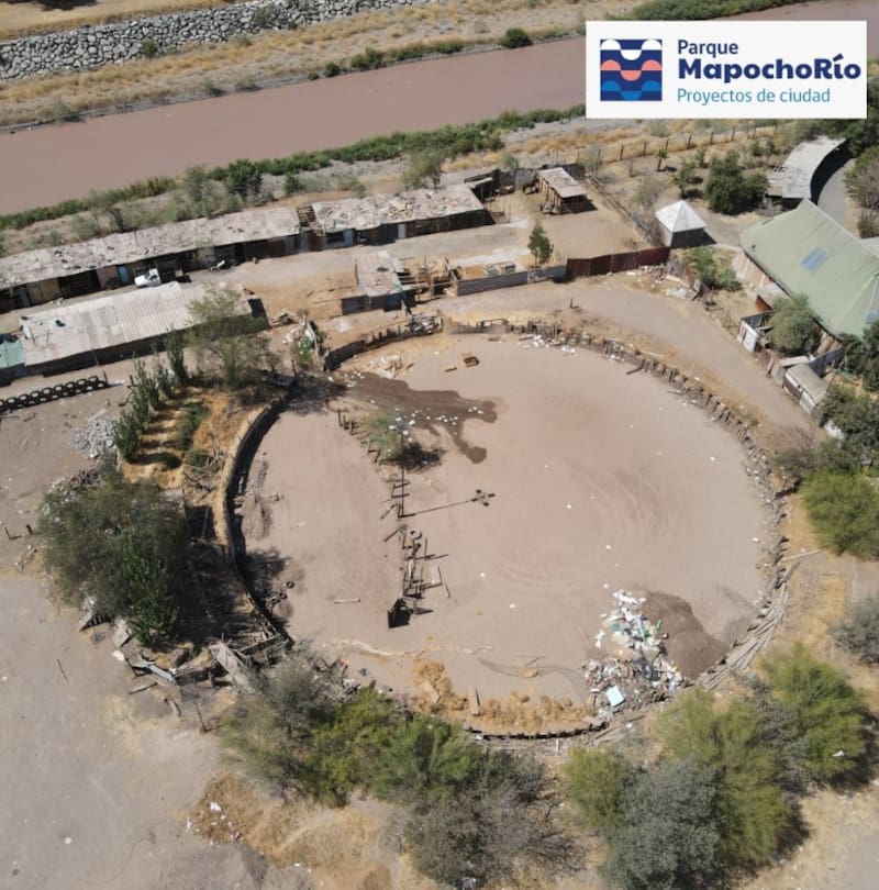 Así era el lugar antes del inicio de las obras. Créditos: @mapochorio