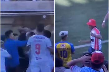 VIDEO | Jugadores a los combos y un hincha agrediendo: la feroz pelea que se armó en partido de Copiapó vs UdeC