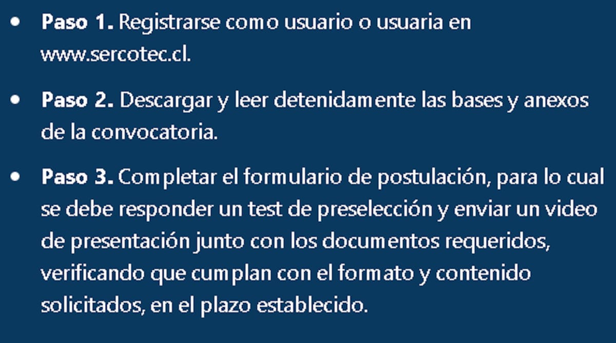 a subsidio de Sercotec.