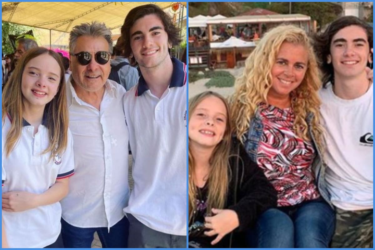 Pato Torres y Titi García-Huidobro con sus hijos