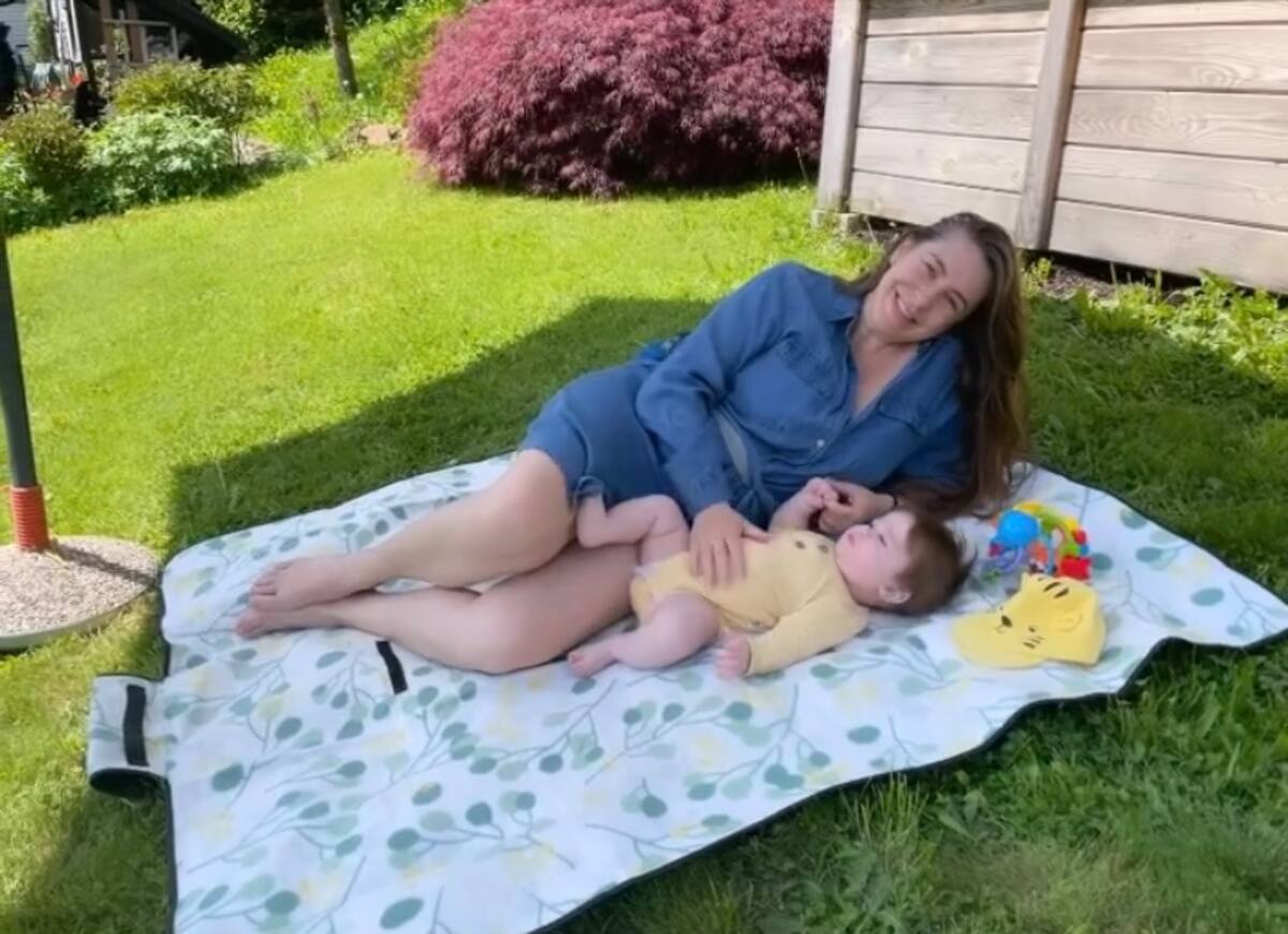 La actriz junto a su hijo, Río / Instagram