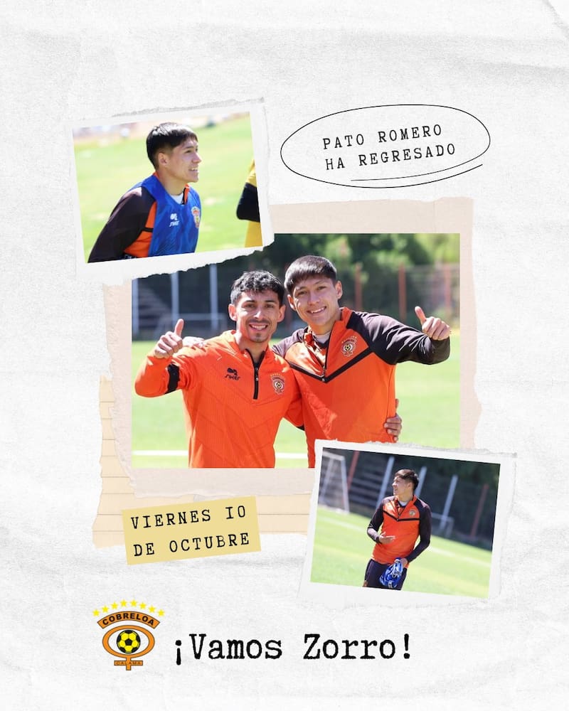 El defensor se sumó a los trabajos con Cobreloa tras la eliminación de Chile del Mundial Sub 20. Foto: Cobreloa.