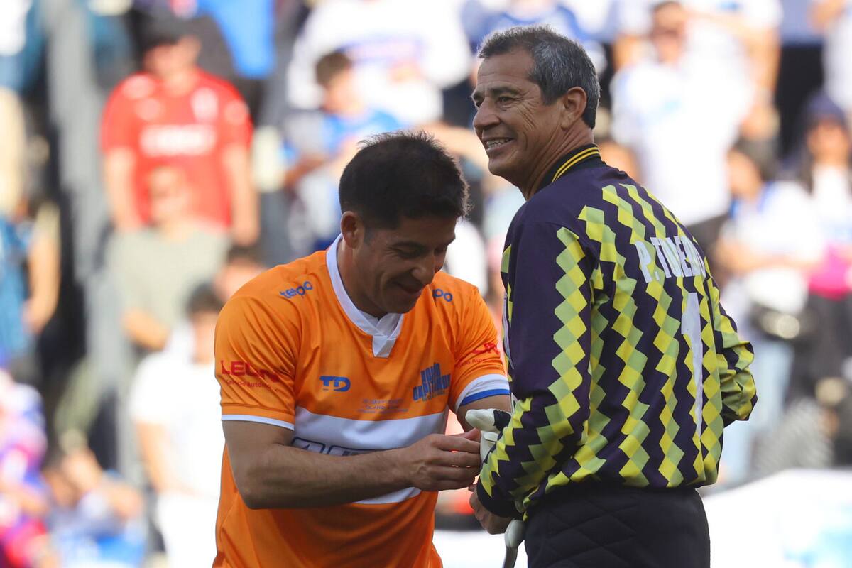 El exportero en el Adiós Capitanes de la UC. Foto: Aton.