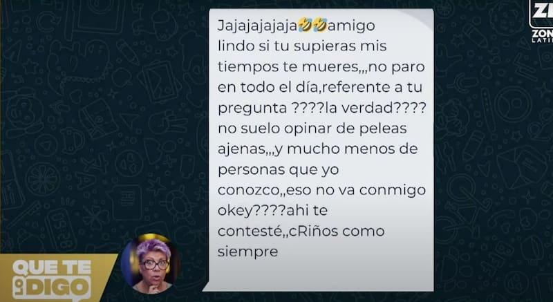 Paty Maldonado y su opinión tras la polémica de Daniella Campos con Raquel Argandoña.