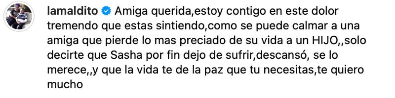 Paty Maldonado y su mensaje a Cata Pulido.